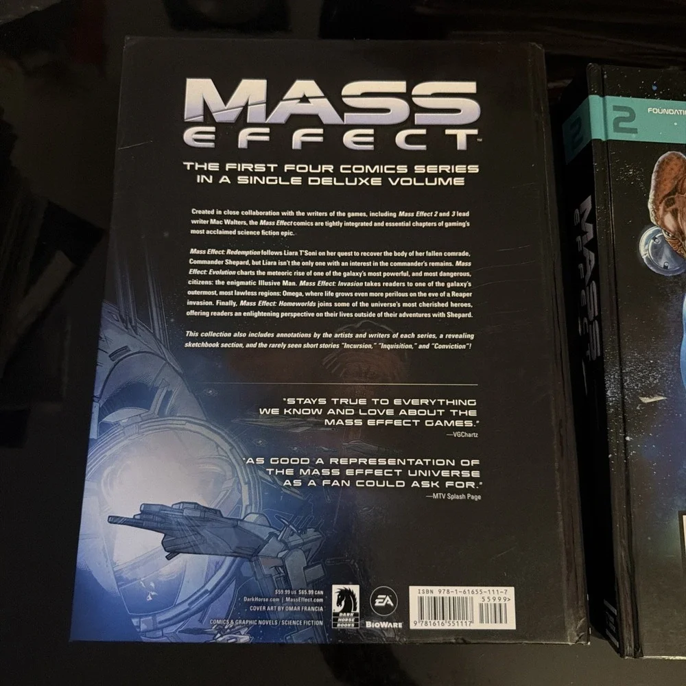 Mass Effect 1 & 2 Comics Hardcover Dark Horse Comics May 2015) Redemption Good